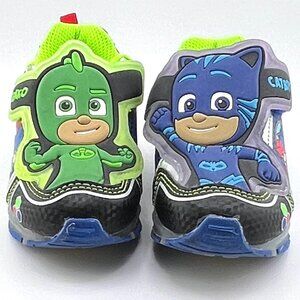 PJ Masks Little Boys Light Up Shoes Athletic Sneakers Blue CatBoy Gekko Size 9